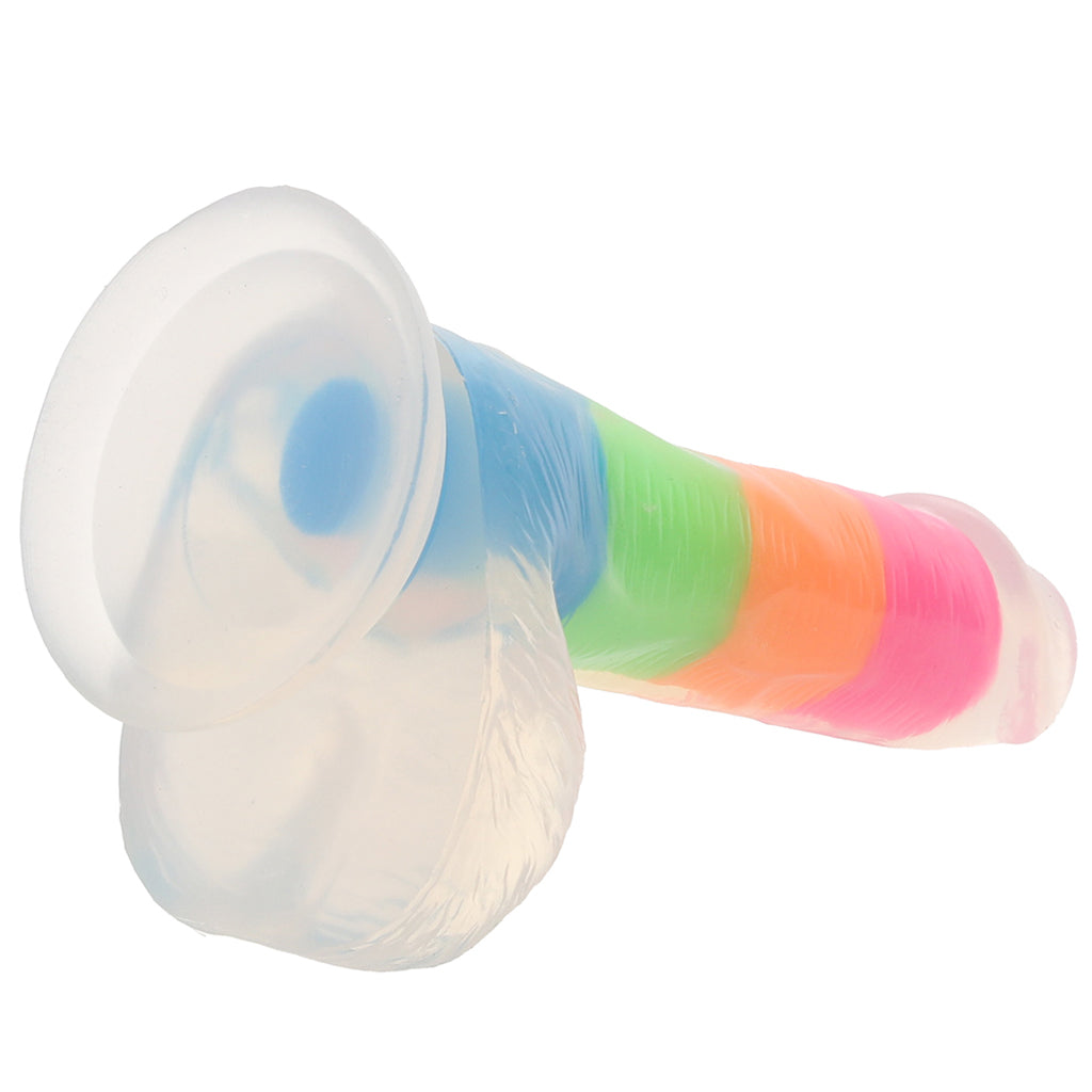 Neo Elite Rainbow Rave 6.5 Inch Dildo Dildo Sex Toys > Realistic Dildos
