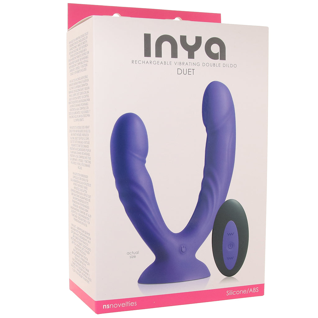 Inya Duet Vibrating Double Dildo in Purple Vibrators > Double Penetration