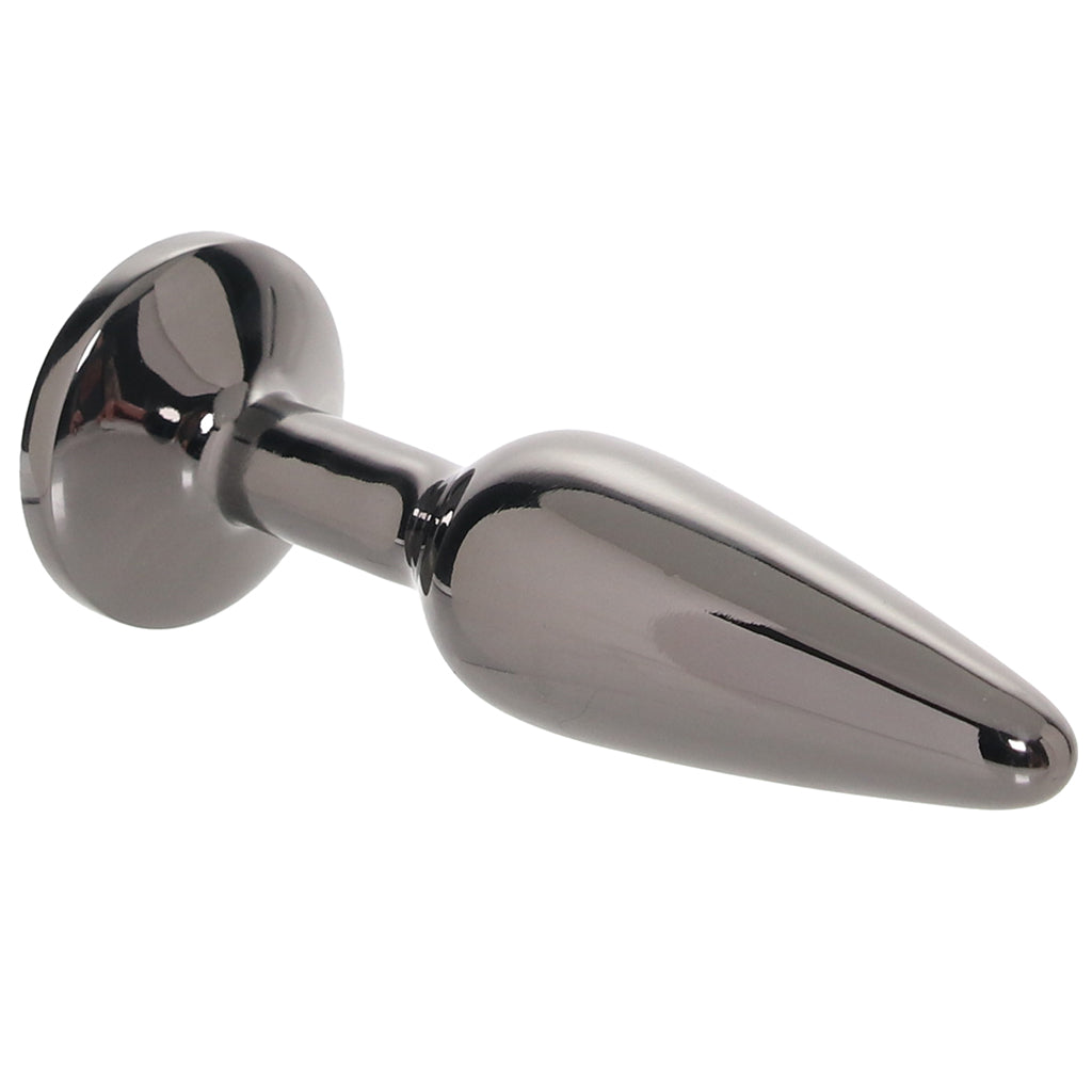 Rear Assets Medium Tapered Butt Plug in Gunmetal Anal Sex Toys > Butt Plugs