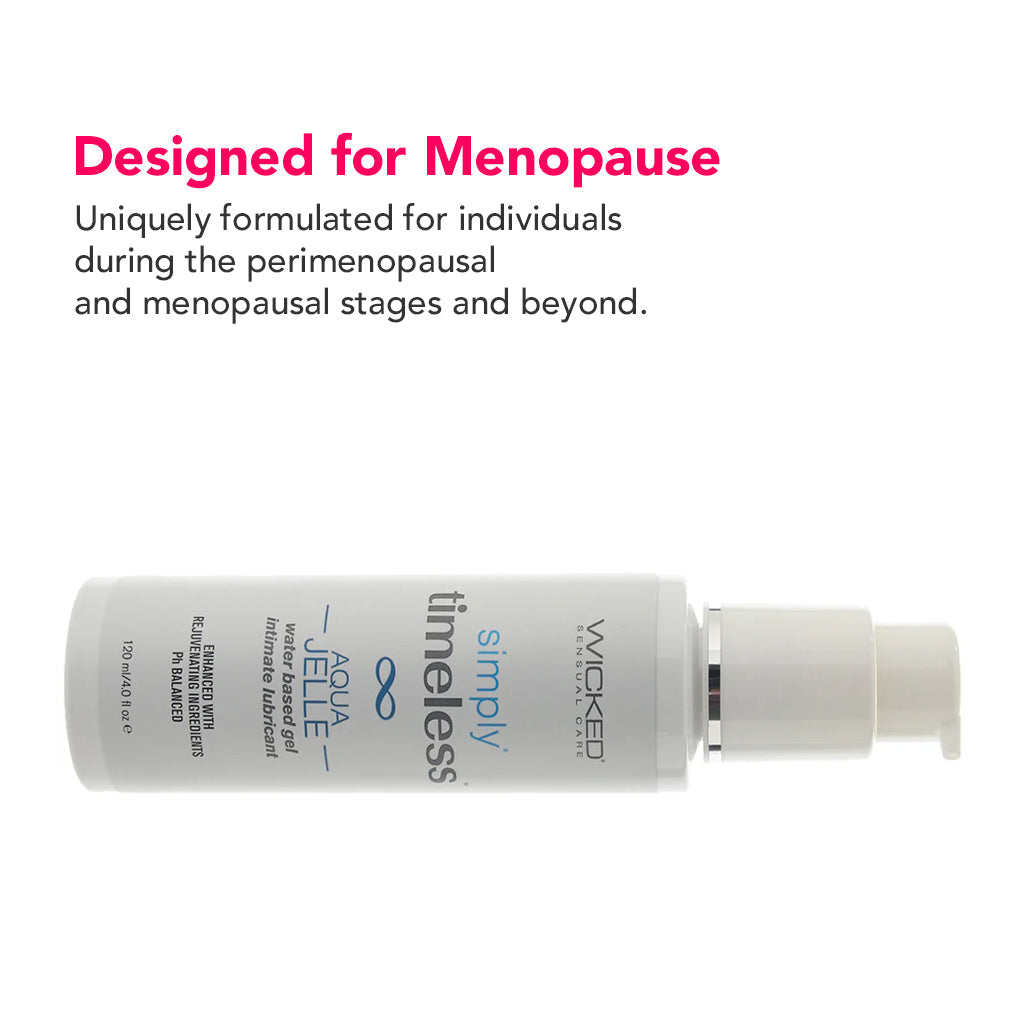 Simply Timeless for Menopause Aqua Jelle Lube 4oz/120ml Lubes and Lotions > Water Based Sex Lubes