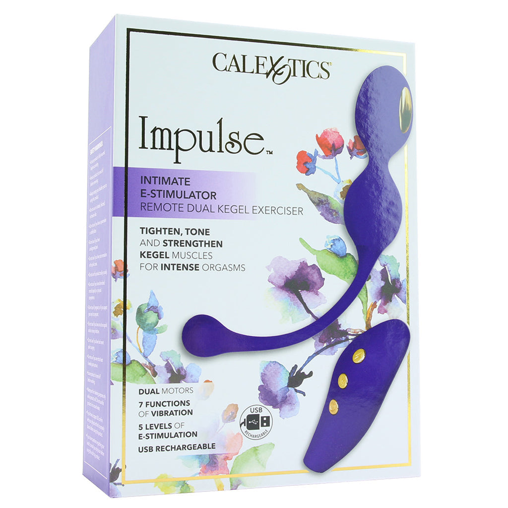 Impulse Intimate E-Stim Remote Dual Kegel Exerciser Kegel, Ben Wa and Pelvic Health Tools