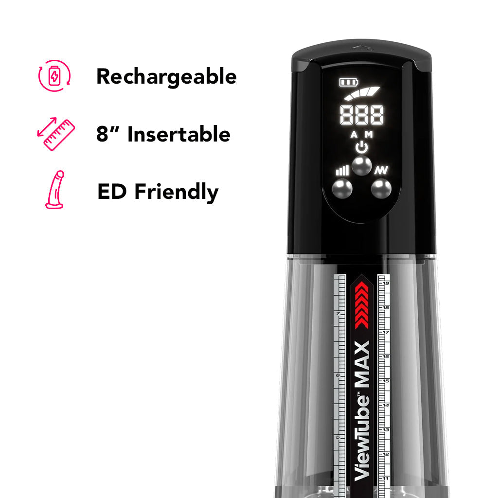 PDX Elite ViewTube Max View Suction Stroker Male Masturbators > Auto Strokers