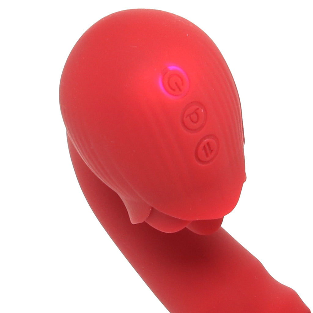 Bloomgasm Boom Bloom Thrusting & Licking Rose Vibe Vibrators > G-Spot Vibrators
