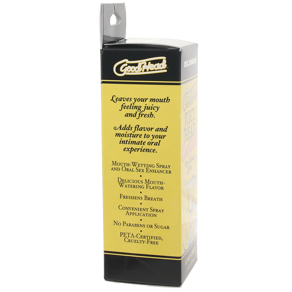 GoodHead Juicy Mouth Spray 2oz/59ml in Lemon Drop Lubes and Lotions > Flavored Sex Lubes