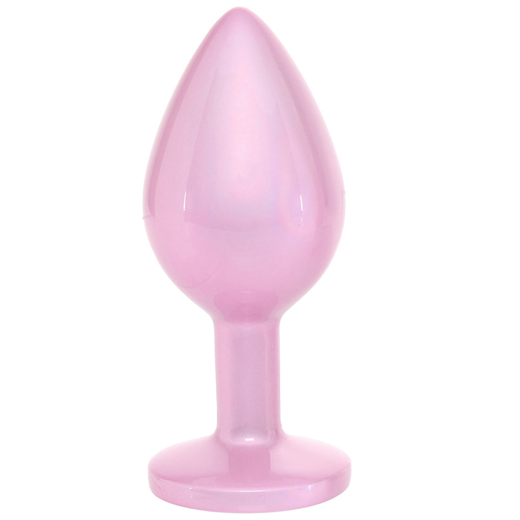 Rear Assets Pink Metal Butt Plug in Medium Anal Sex Toys > Butt Plugs