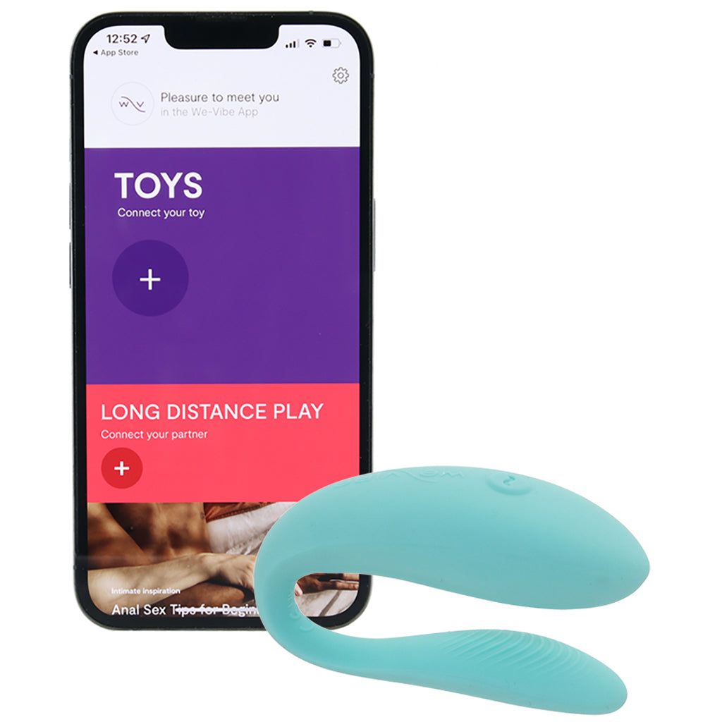 We-Vibe Sync Lite Couple's Vibe in Aqua Vibrators > G-Spot Vibrators
