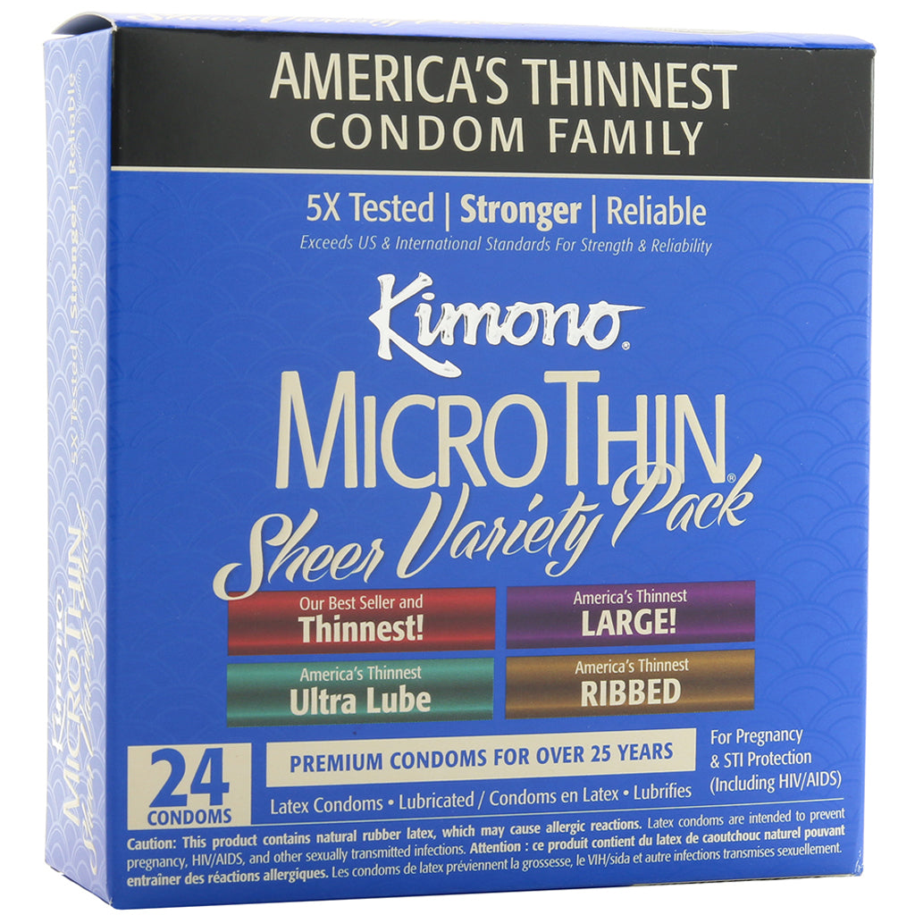 MicroThin Sheer Variety Pack Condoms in 24 Pack Condoms