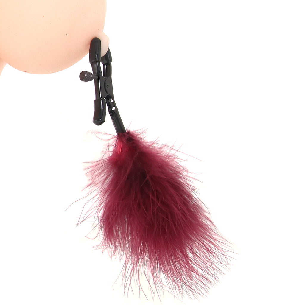 Enchanted Feathered Nipple Clamps Bondage and Fetish > Nipple Stimulators & Clamps