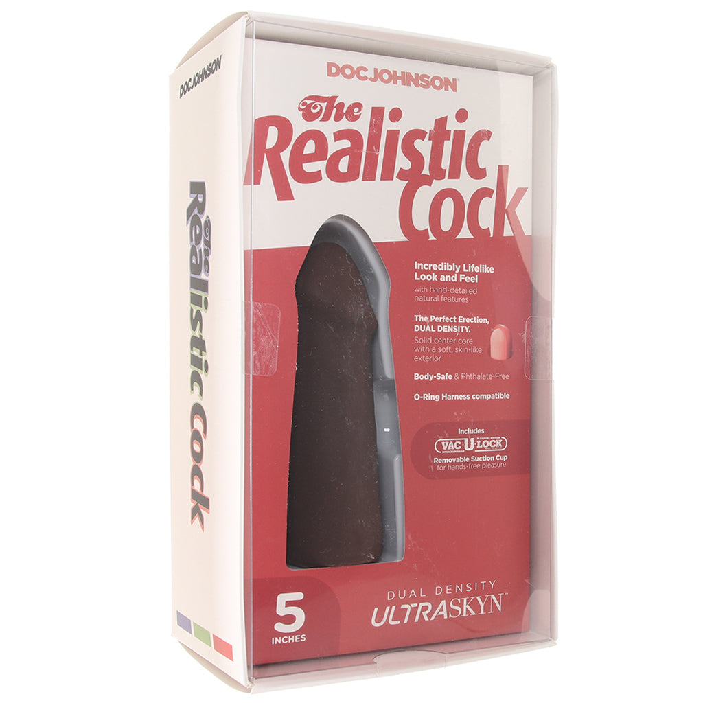 The Realistic 5 Inch Cock in Chocolate Dildo Sex Toys > Realistic Dildos