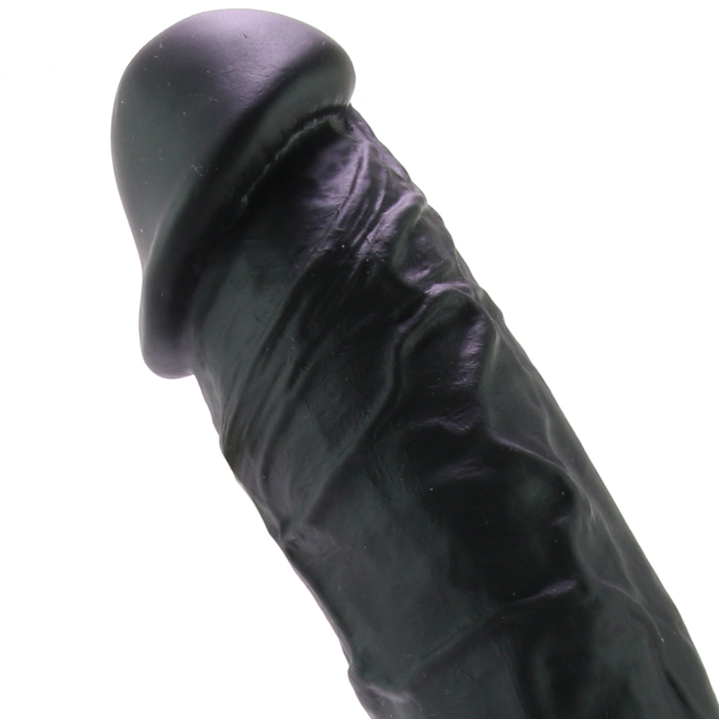 ColourSoft 8 Inch Silicone Dildo in Black Dildo Sex Toys > Realistic Dildos