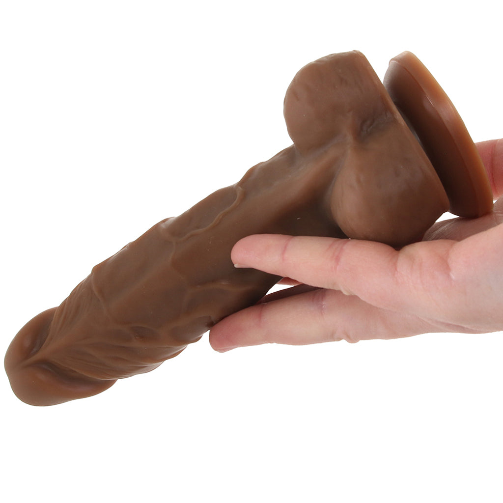 Colours 5 Inch Dual Density Silicone Dildo in Brown Dildo Sex Toys > Realistic Dildos