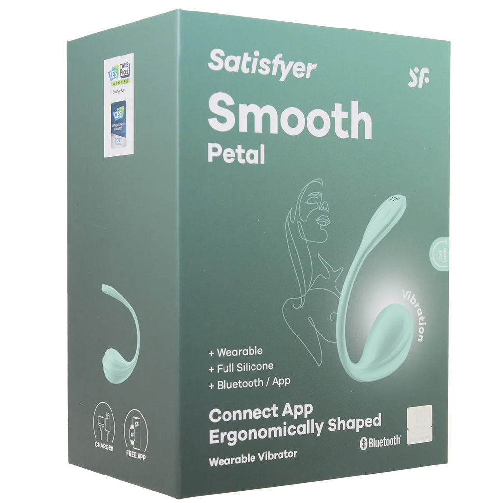 Satisfyer Smooth Petal Wearable Vibe in Mint Vibrators > Bullet and Egg Vibrators