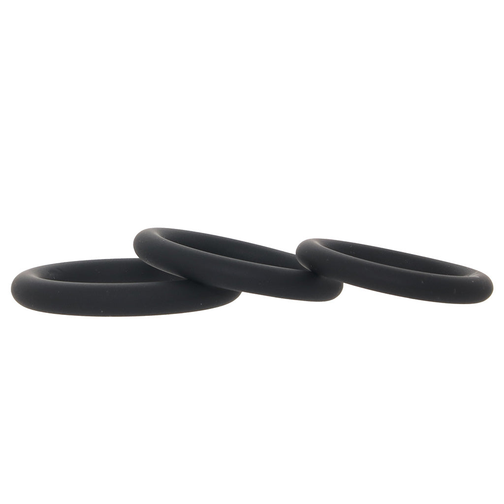 LEVELZ 3 Piece Classic Cock Ring Set in L-XXL Cock Rings