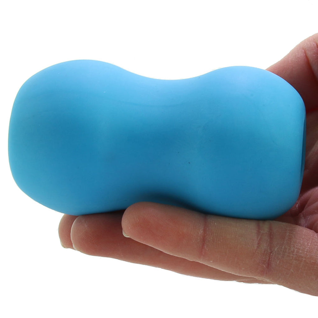 Mini Double Bubble Stroker in Blue Male Masturbators > Discreet Masturbators