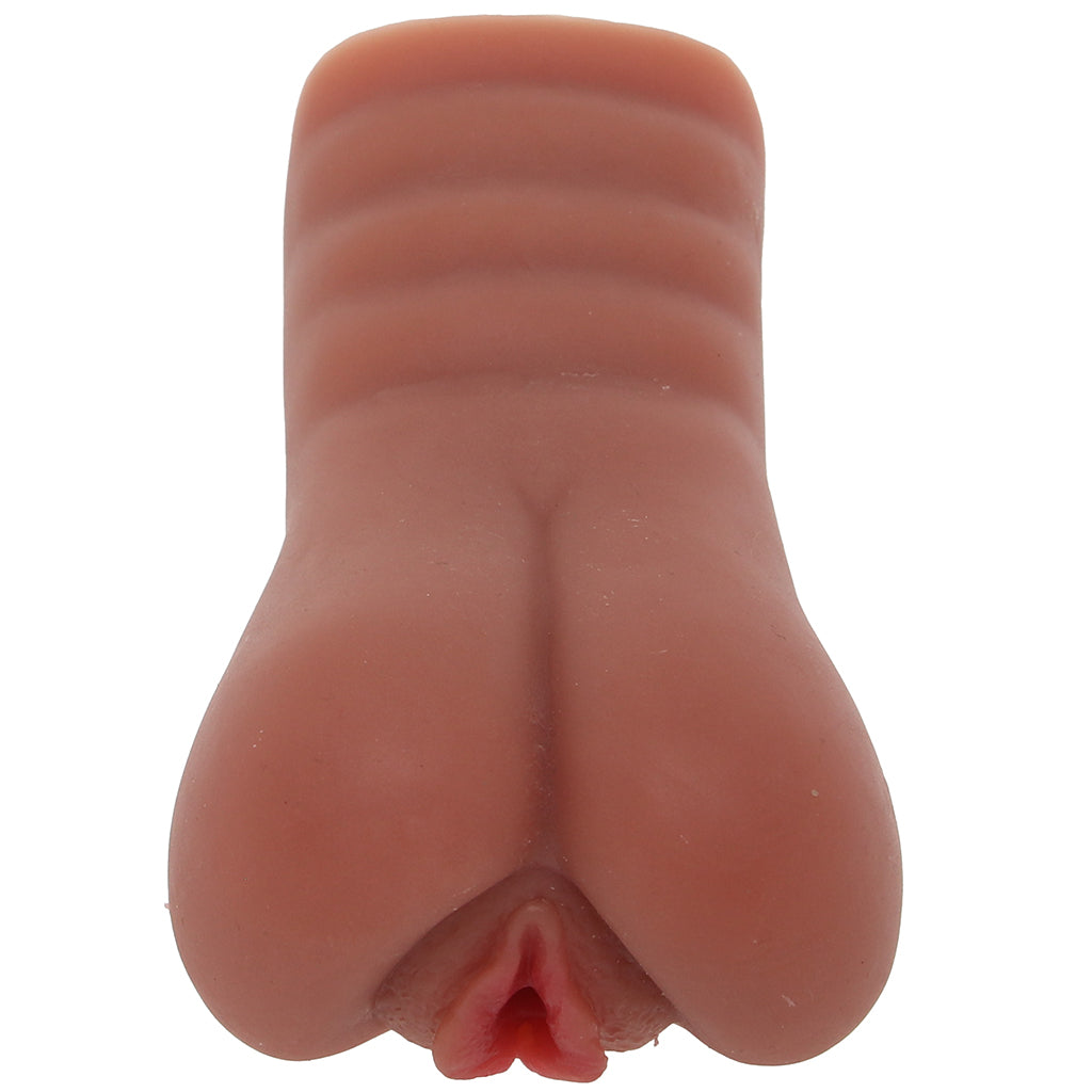 Stroke It Juicy Pussy Stroker in Brown Male Masturbators > Pocket Strokers