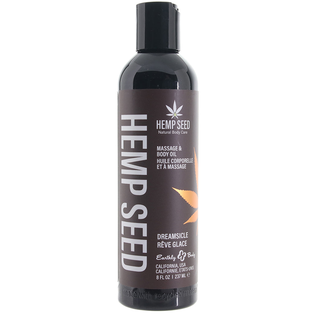 Hemp Seed Massage Oil 8oz/236ml in Dreamsicle Sensual Love > Massage