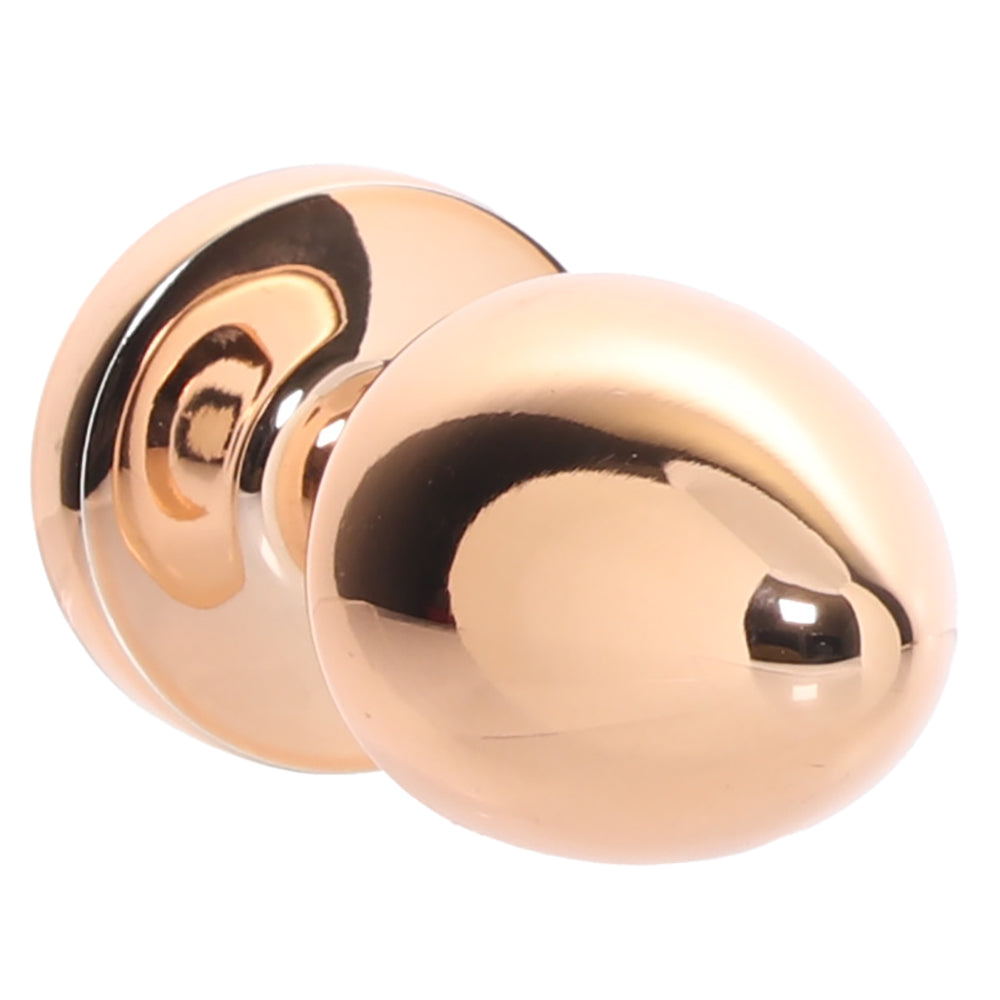 Gemsations 2 Inch Beginners Bling Bling Plug in Rose Gold Anal Sex Toys > Butt Plugs