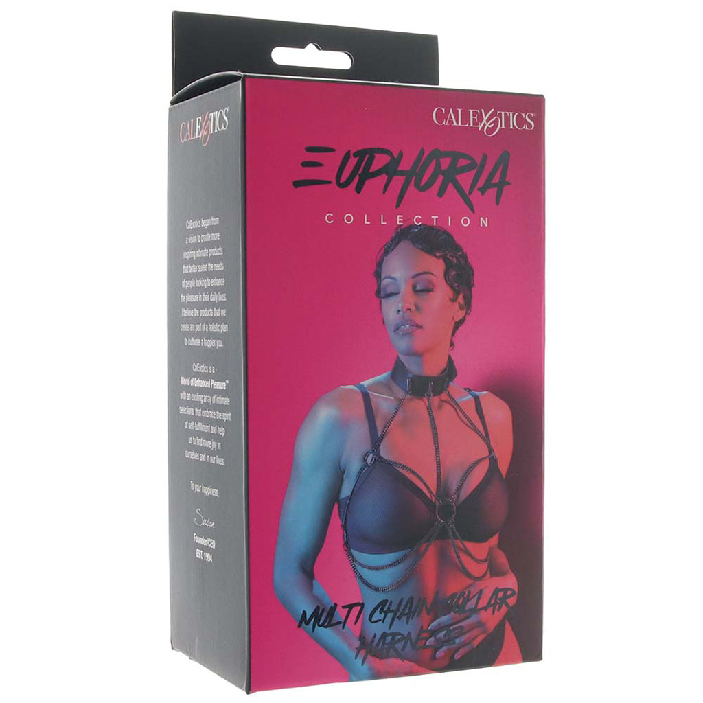 Euphoria Multi Chain Collar Harness Bondage and Fetish > Men's Bondage Wear