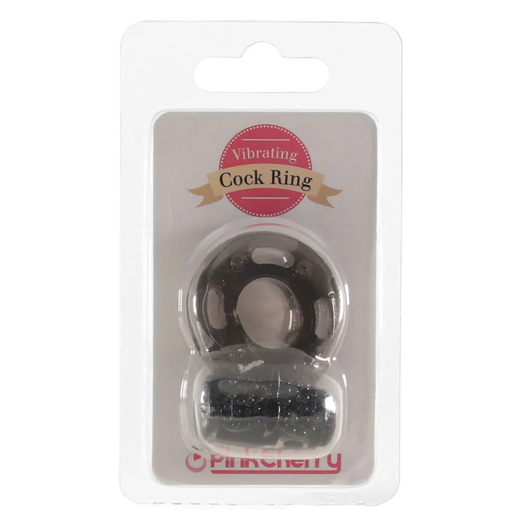 PinkCherry Vibrating Cock Ring in Smoke Cock Rings
