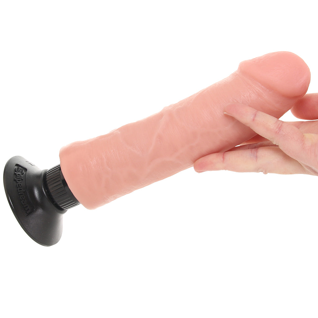 King Cock 8 Inch Vibrating Suction Dildo in Flesh Vibrators > Realistic Vibrator Dildos