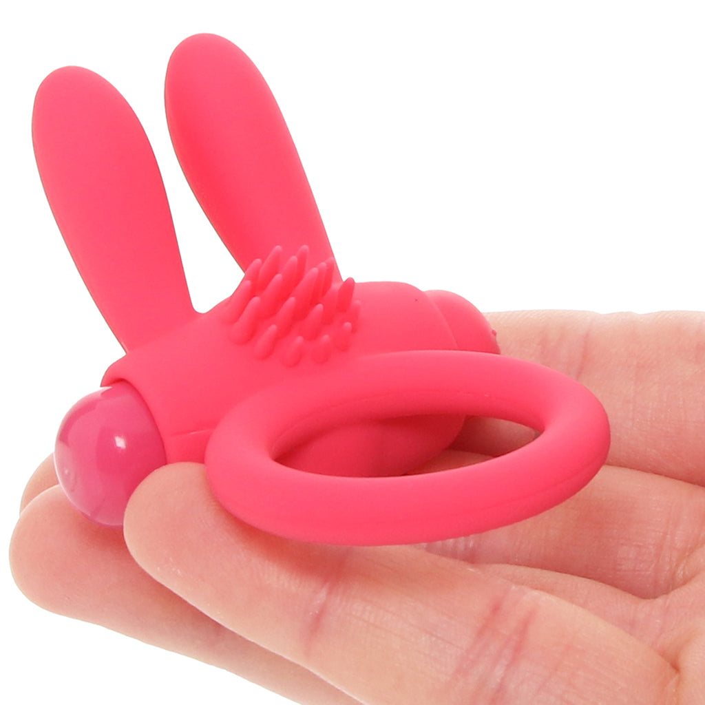 Neon Rabbit Vibrating Cock Ring in Pink Cock Rings