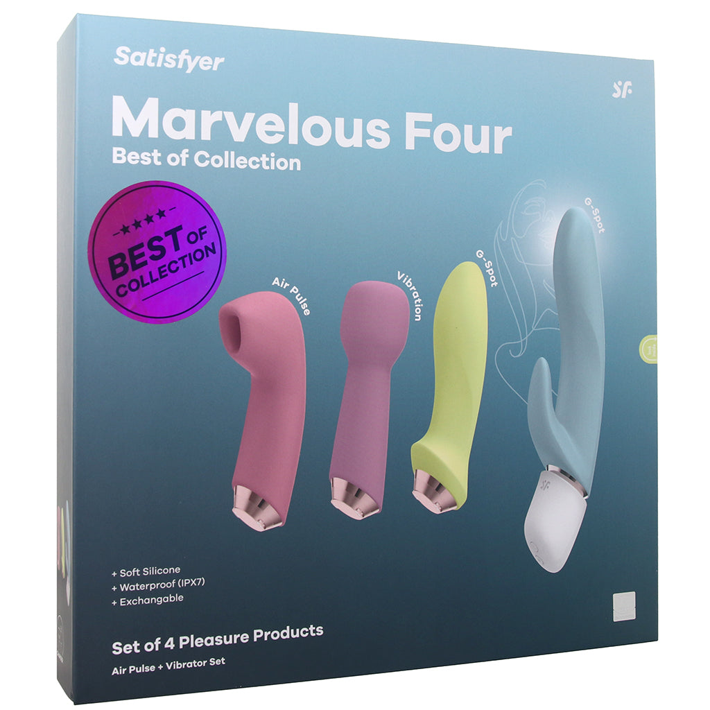 Satisfyer Marvelous Four Air Pulse + Vibe Set in Assorted Vibrators > Clitoral Stimulators