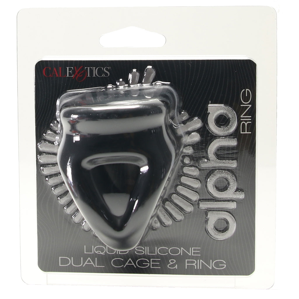 Alpha Dual Liquid Silicone Cage & Ring Bondage and Fetish > Cock and Ball Devices