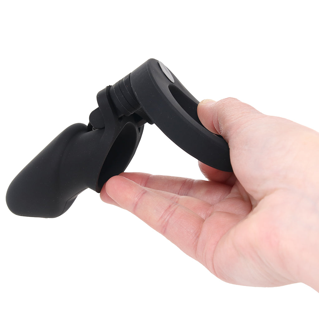 Blue Line Silicone Chastity Cage in Black Bondage and Fetish > Cock and Ball Devices