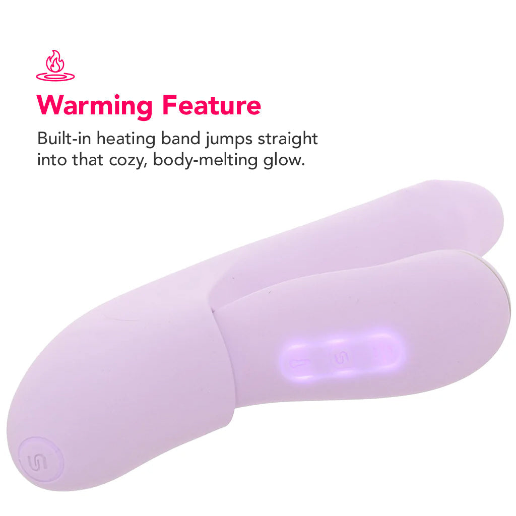 DuoGlow Thrusting Beaded Vibe with Pulsing Stimulator Vibrators > G-Spot Vibrators