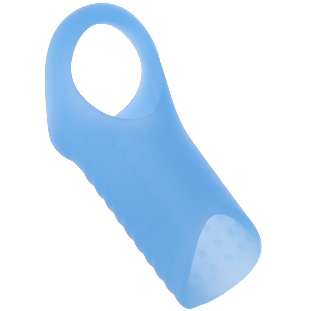 Basic Essentials Stimulation Enhancer Sleeve in Blue Male Enhancement > Extenders and Sleeves