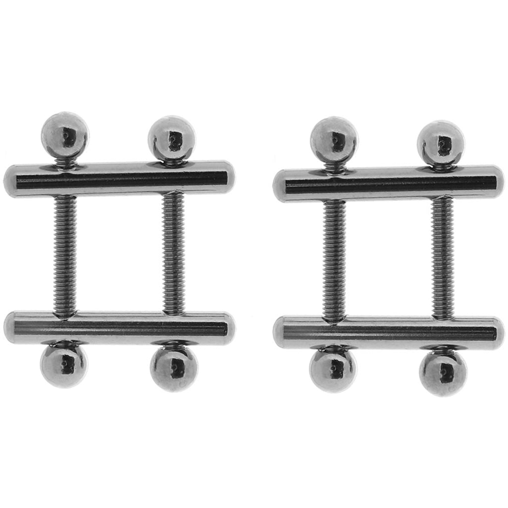 Nipple Grips Crossbar Nipple Vices in Silver Bondage and Fetish > Nipple Stimulators & Clamps