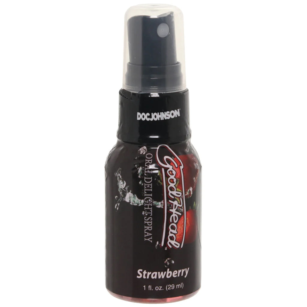 GoodHead Oral Delight Spray 1oz in Strawberry Lubes and Lotions > Flavored Sex Lubes