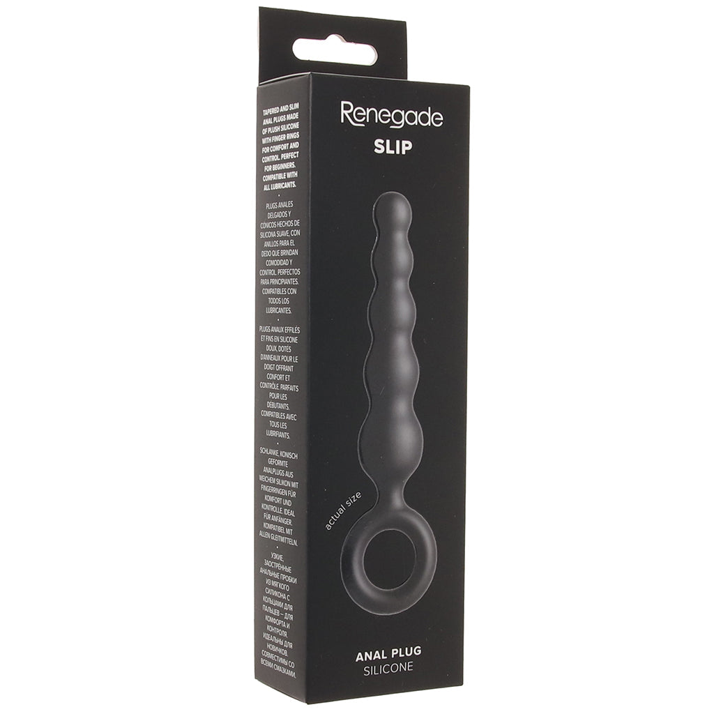 Renegade Slip Beaded Butt Plug Anal Sex Toys > Butt Plugs
