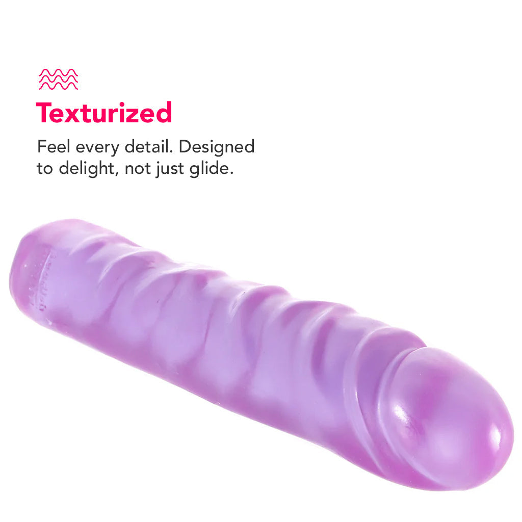 Reflective Gel 7.5 Inch Jr. Dildo in Purple Dildo Sex Toys > Realistic Dildos