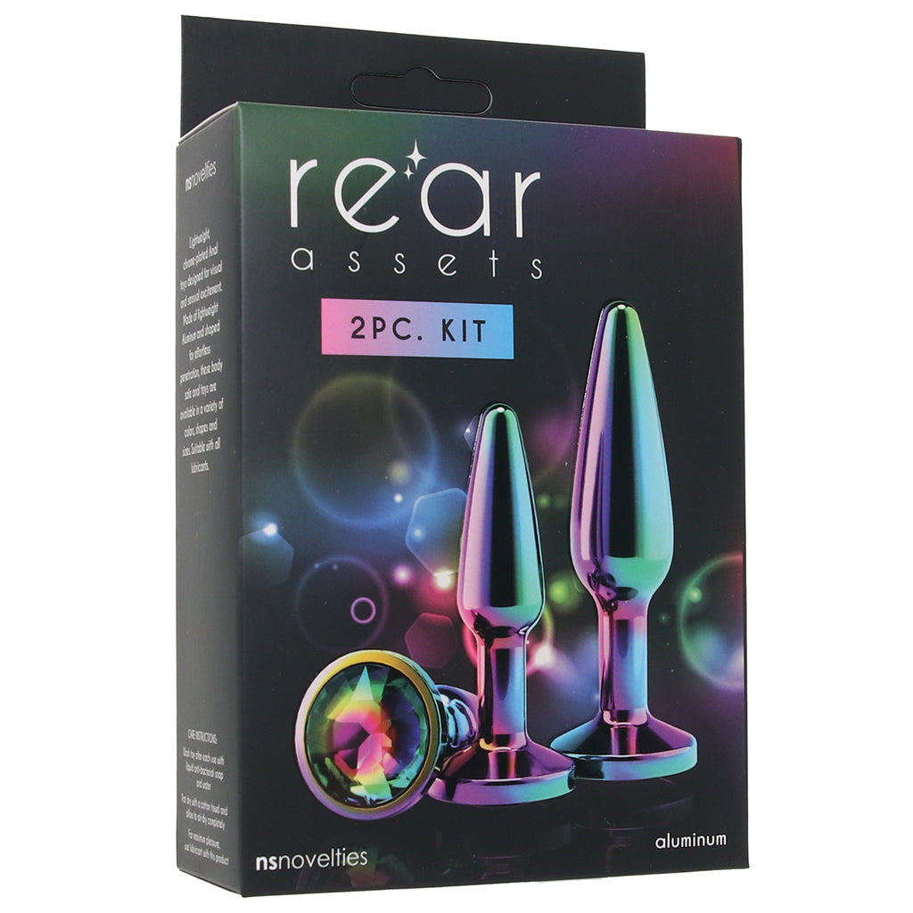 Rear Assets 2 Piece Butt Plug Kit in Multicolour Anal Sex Toys > Butt Plugs