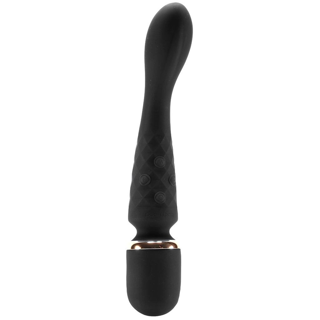 BodyWand Luxe 2-Way Wand in Black Vibrators > Wands
