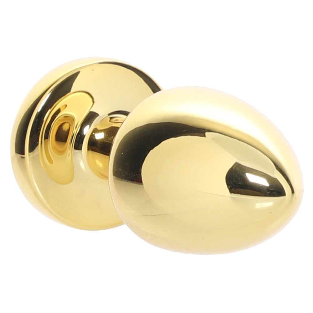 Gemsations 2 Inch Beginners Bling Bling Plug in Gold Anal Sex Toys > Butt Plugs