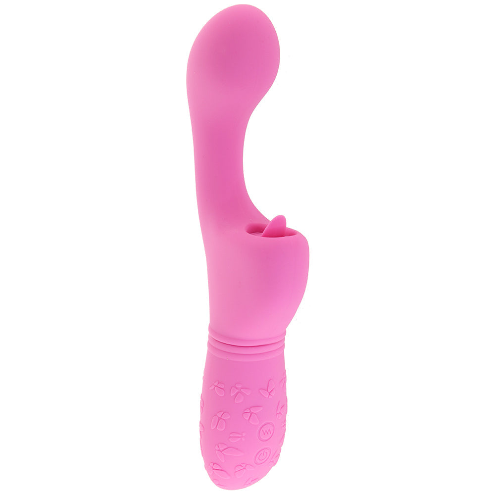 Rechargeable Butterfly Kiss Flicker Vibrator in Pink Vibrators > G-Spot Vibrators