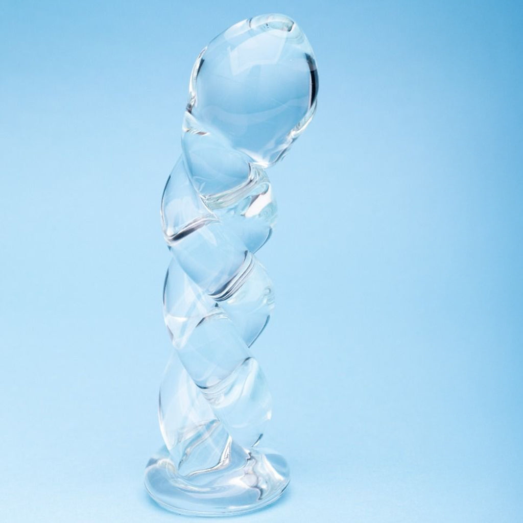 Clarity Seraphic Braid Glass Dildo Dildo Sex Toys > Pyrex Glass Dildos