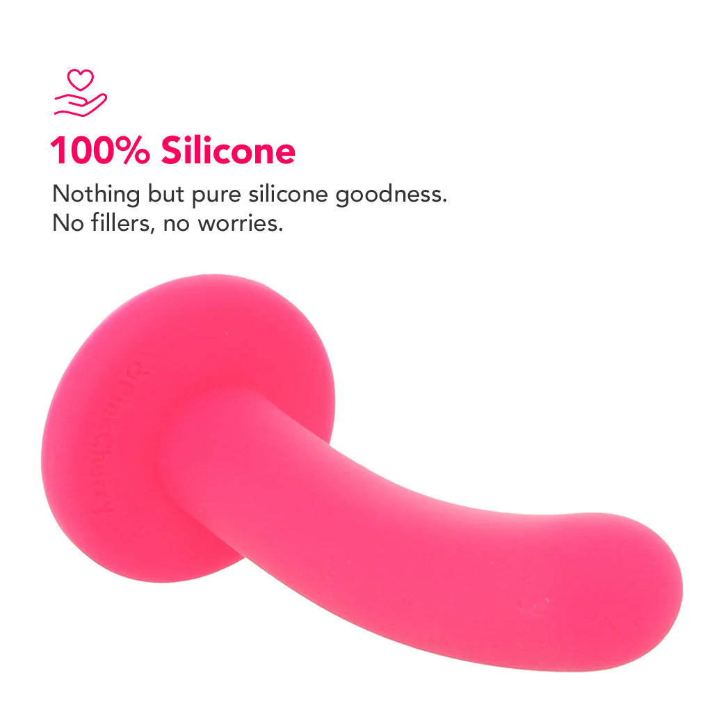 PinkCherry Premium 6 Inch Pink Silicone Slim Anal Dildo Dildo Sex Toys > Anal Dildos