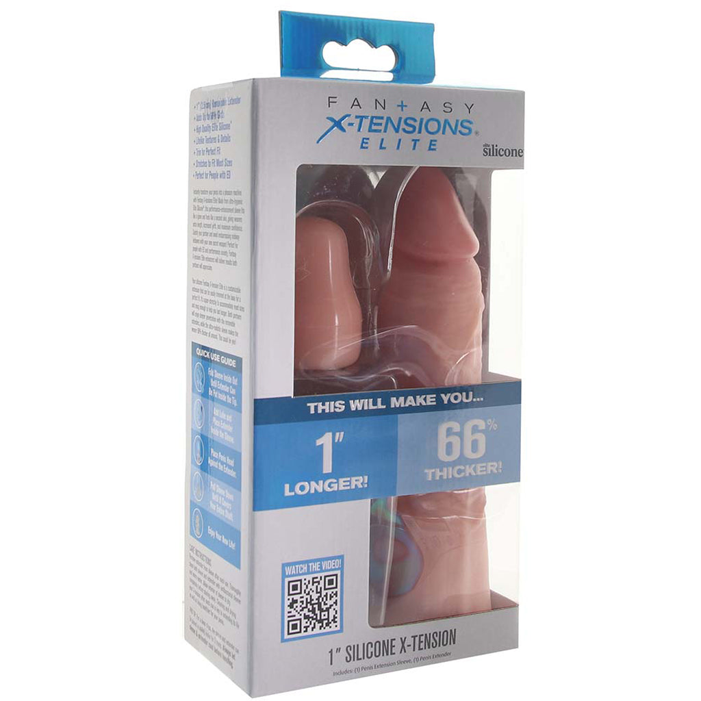 Fantasy X-tensions 2 Inch Enhancer with Strap in Light Male Enhancement > Extenders and Sleeves