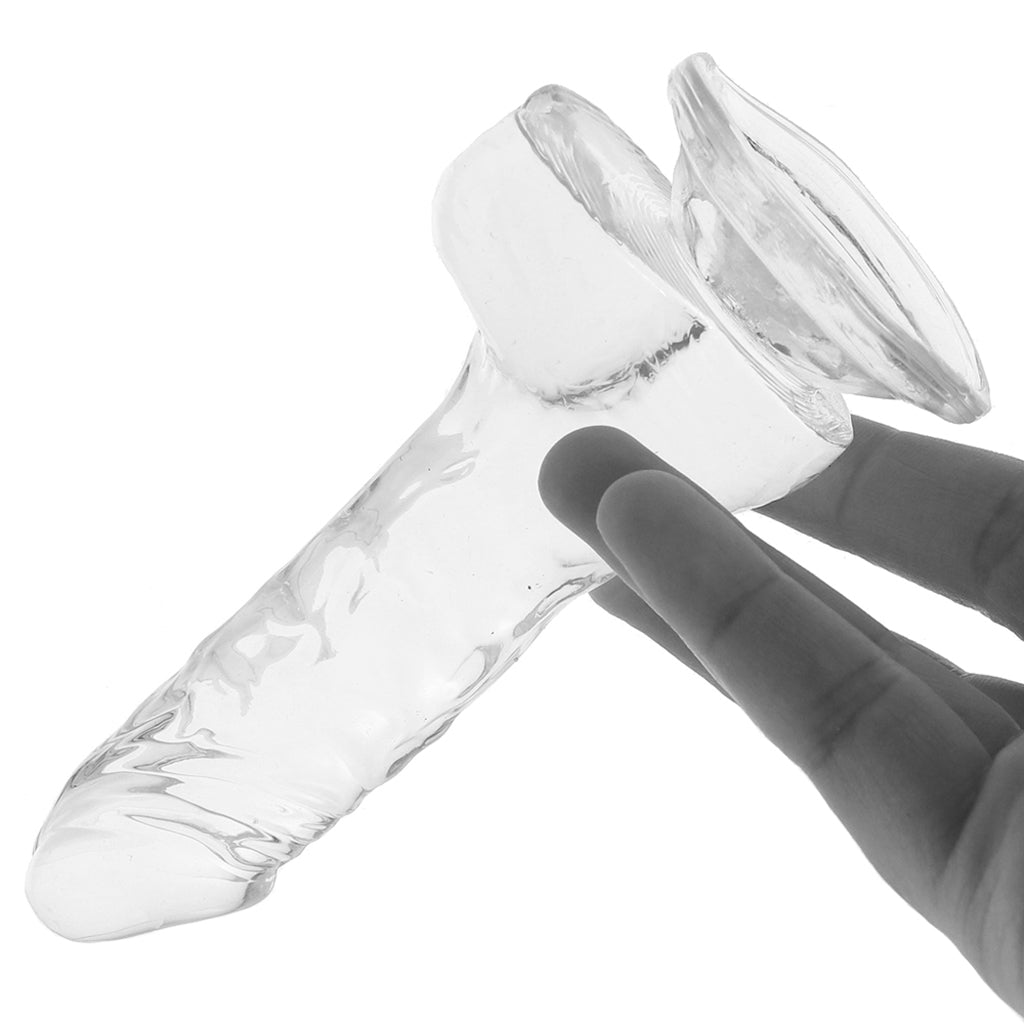 King Cock 4 Inch Ballsy Dildo in Clear Dildo Sex Toys > Realistic Dildos