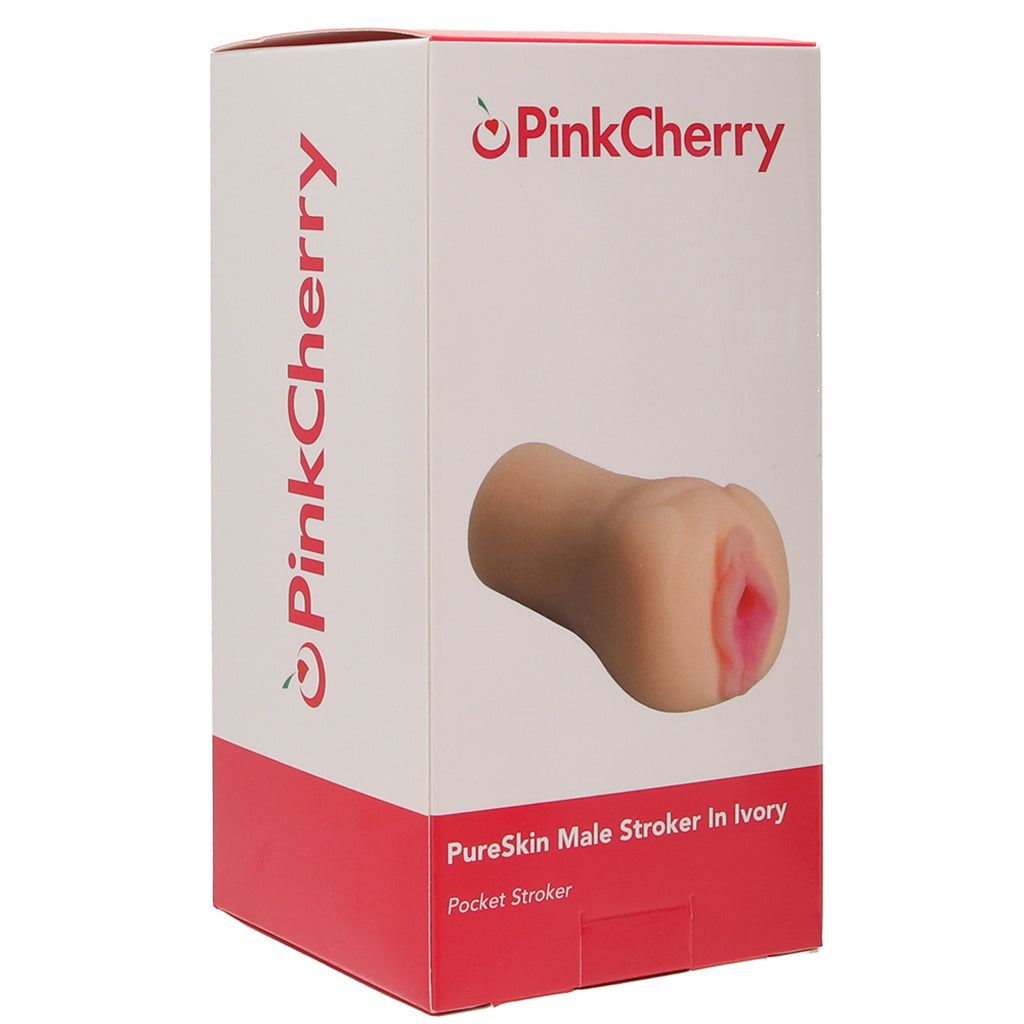PinkCherry PureSkin Male Stroker in Ivory Male Masturbators > Pocket Strokers