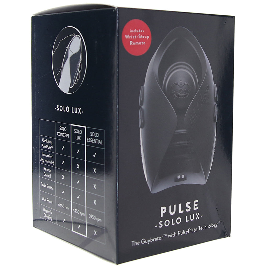Pulse Solo Lux Remote Guybrator Male Masturbators > Vibrating