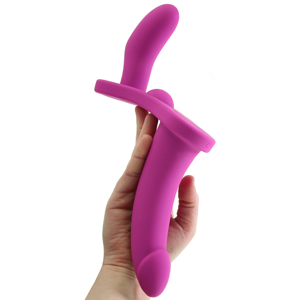Strap U Double Take Vibrating Dildo & Harness Dildo Sex Toys > Strap-On and Harnesses