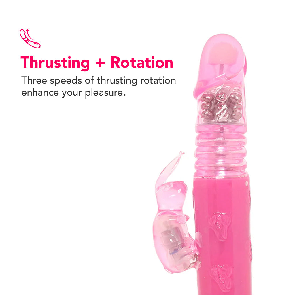 PinkCherry Thrusting Bunny Vibe Vibrators > Rabbit Vibrators