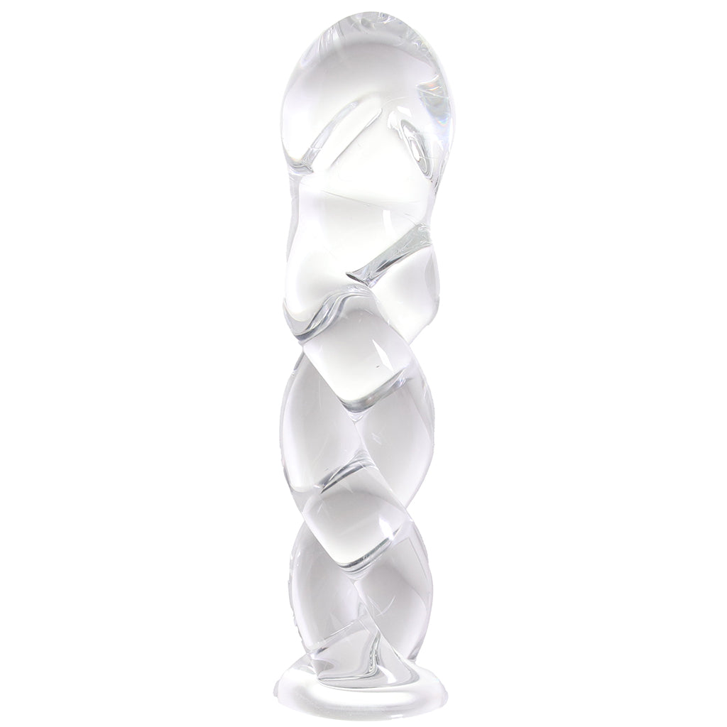 Clarity Seraphic Braid Glass Dildo Dildo Sex Toys > Pyrex Glass Dildos