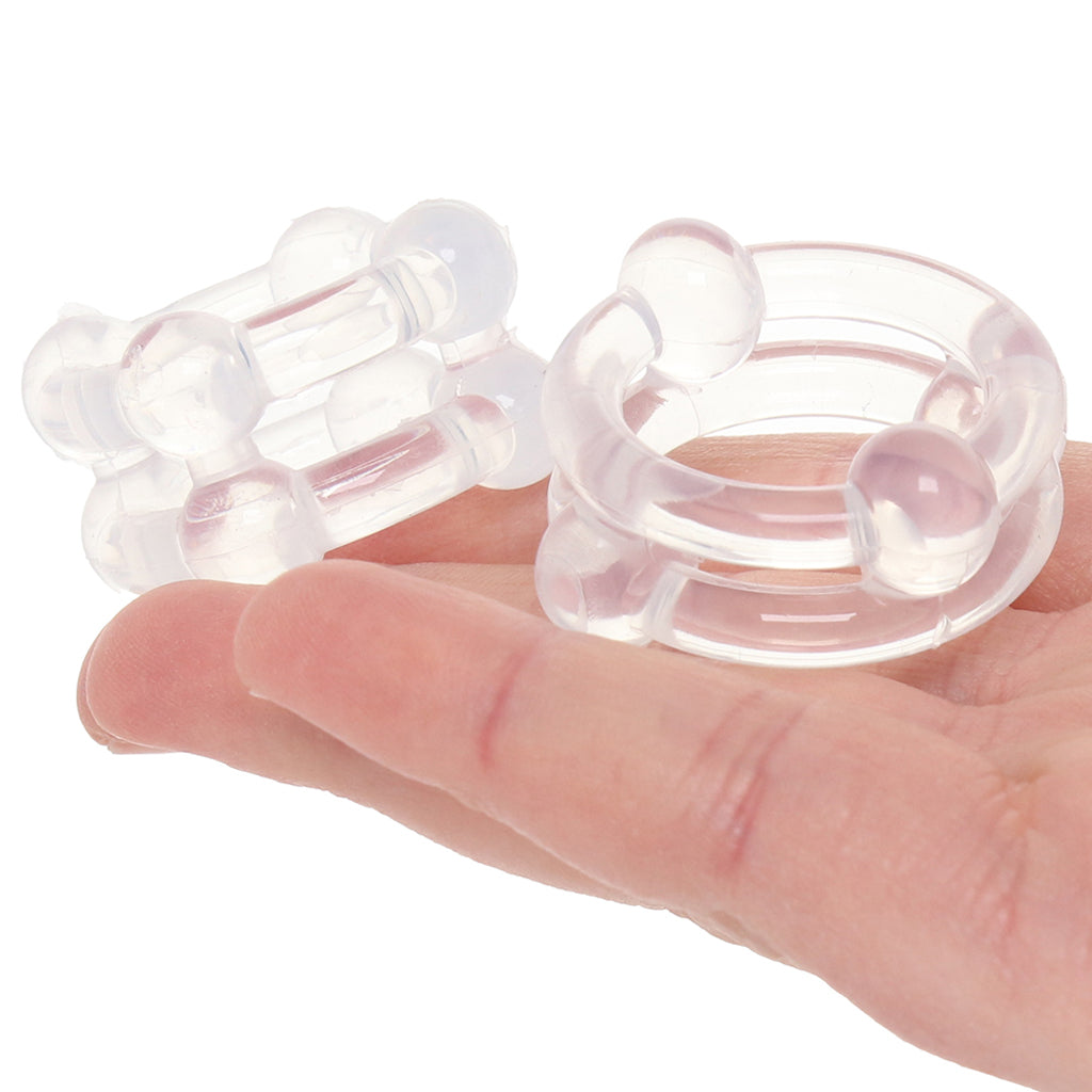 Alpha Liquid Silicone Double Stacker Rings Cock Rings