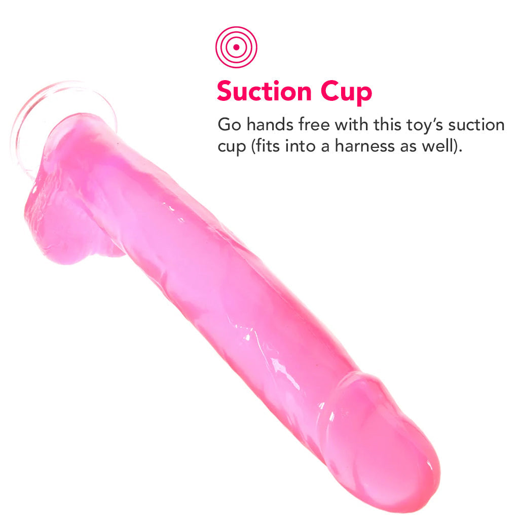 Size Queen 12 Inch Jelly Dildo in Pink Dildo Sex Toys > Realistic Dildos