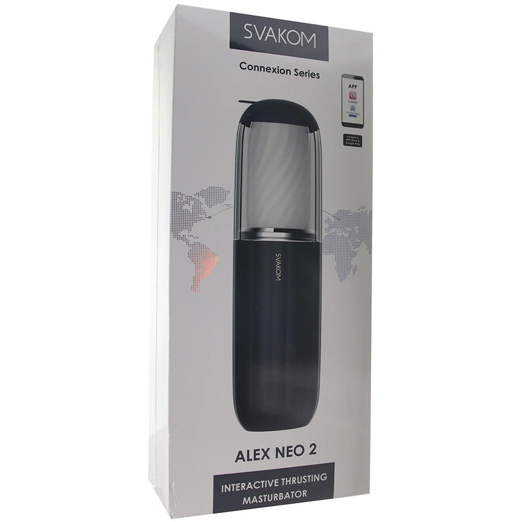 Alex Neo 2 Interactive Thrusting Masturbator in Dark Blue Male Masturbators > Auto Strokers
